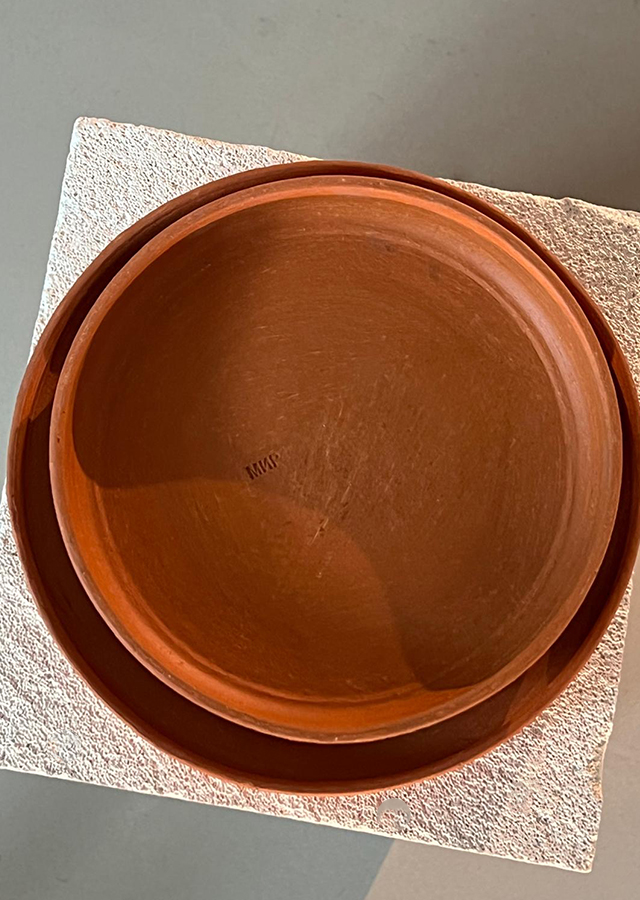 Red clay bowls